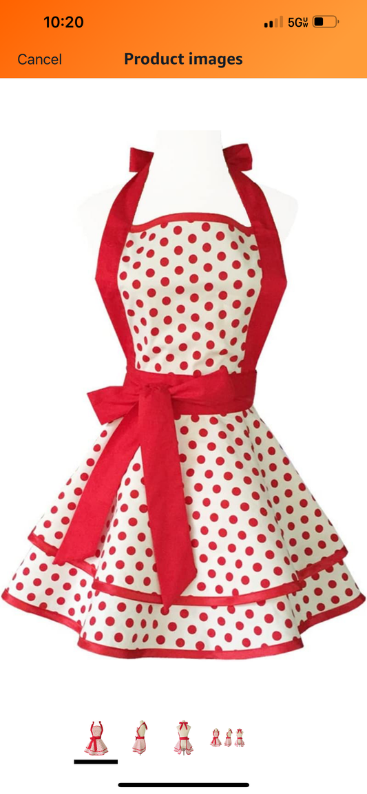 Red Polka Dot Apron